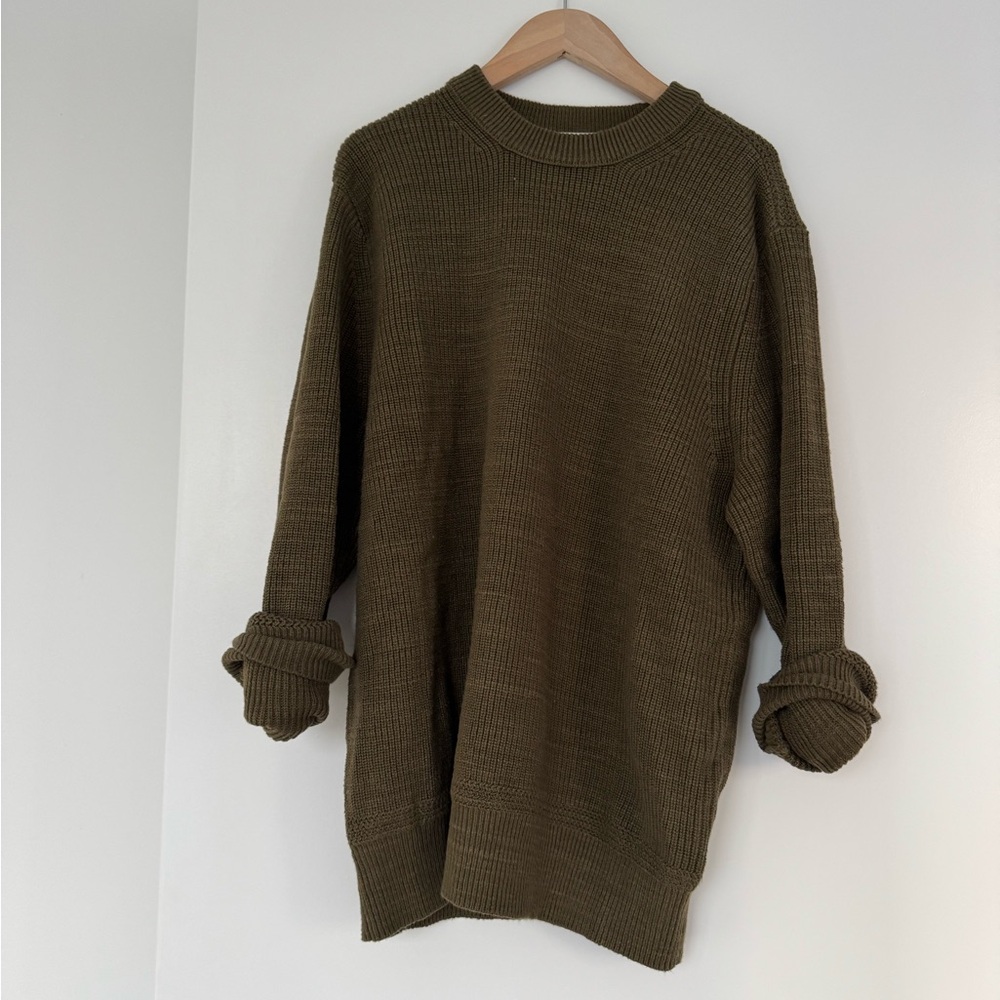 Buck Mason • Army Green crewneck sweater